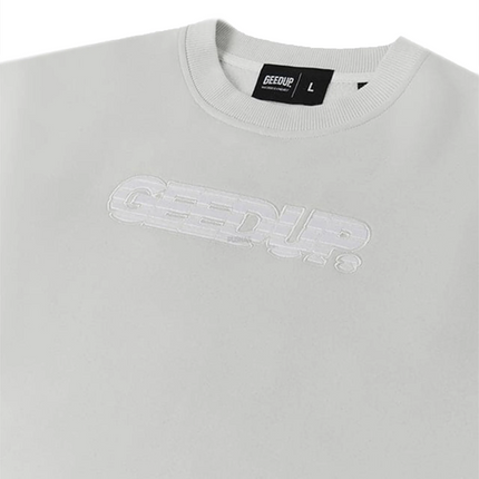 Geedup Sportsman Crewneck Ice Grey / White