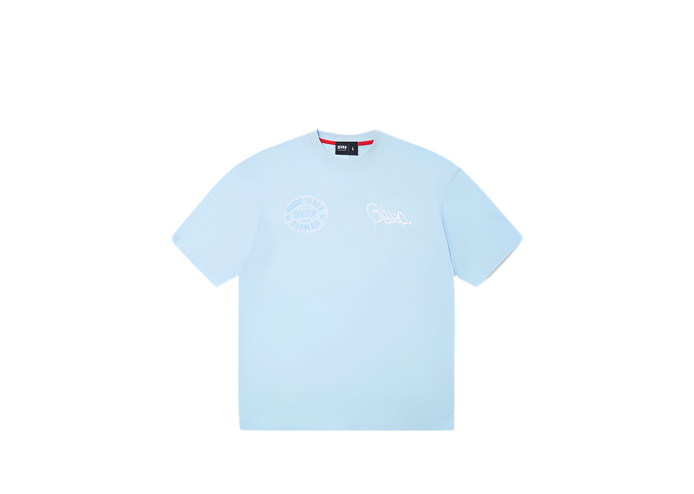 Geedup Proud To Be A Problem T-Shirt Cool Blue / White