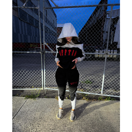 OFF-TIK IRON GATE HOODIE GREY/RED