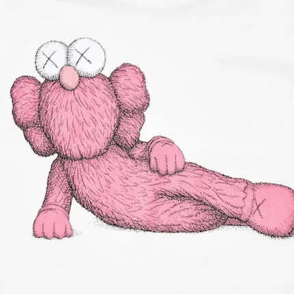KAWS X UNIQLO PINK BFF TEE