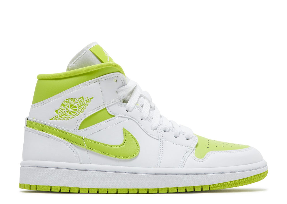 Nike Air Jordan 1 Mid Wmns White Lime