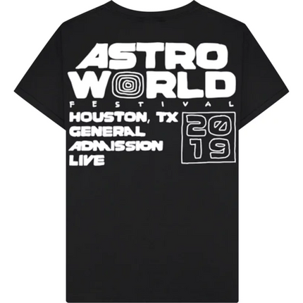 Cactus Jack by Travis Scott Astrofest Staff 2019 T-Shirt Black