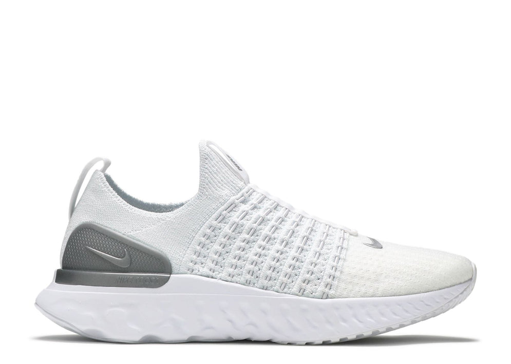 Wmns React Phantom Run Flyknit 2 True White Silver