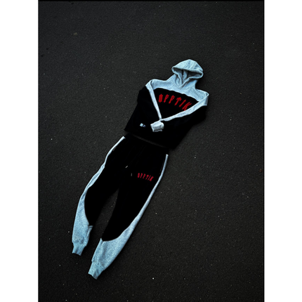 OFF-TIK IRON GATE HOODIE GREY/RED