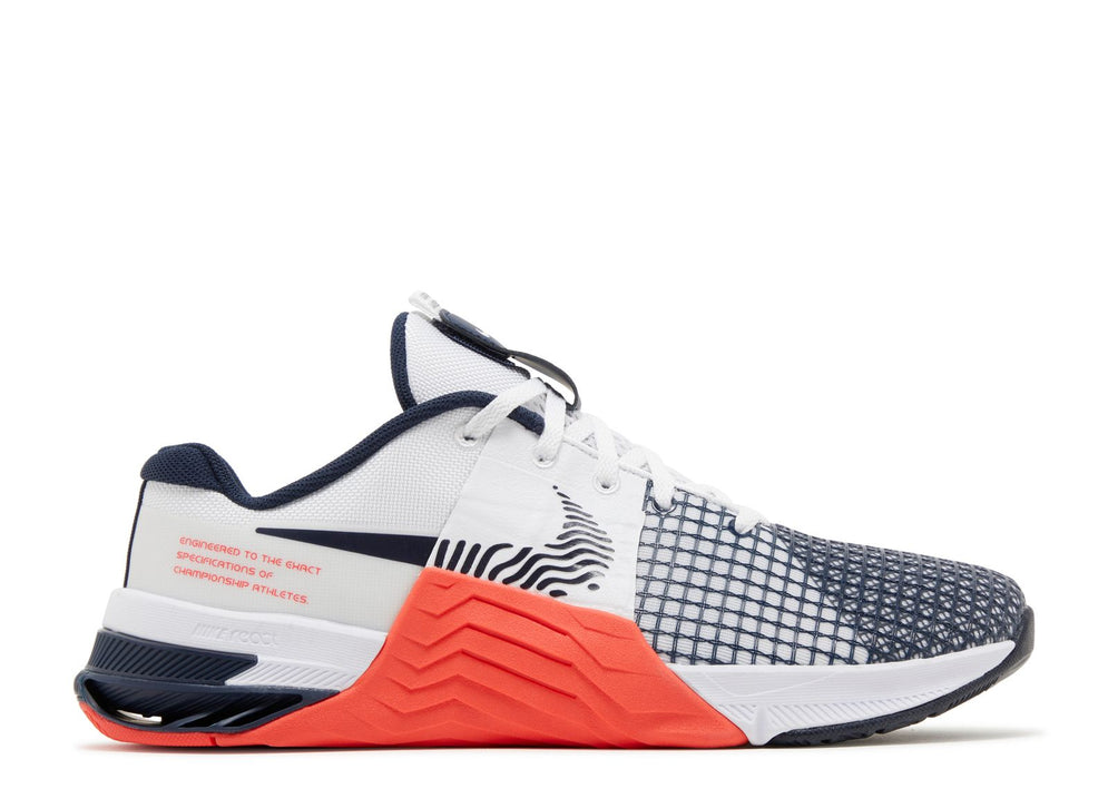 Nike Metcon 8 White Crimson Obsidian