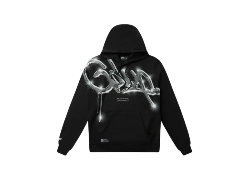 Geedup Handstyle Hoodie Black / Chrome