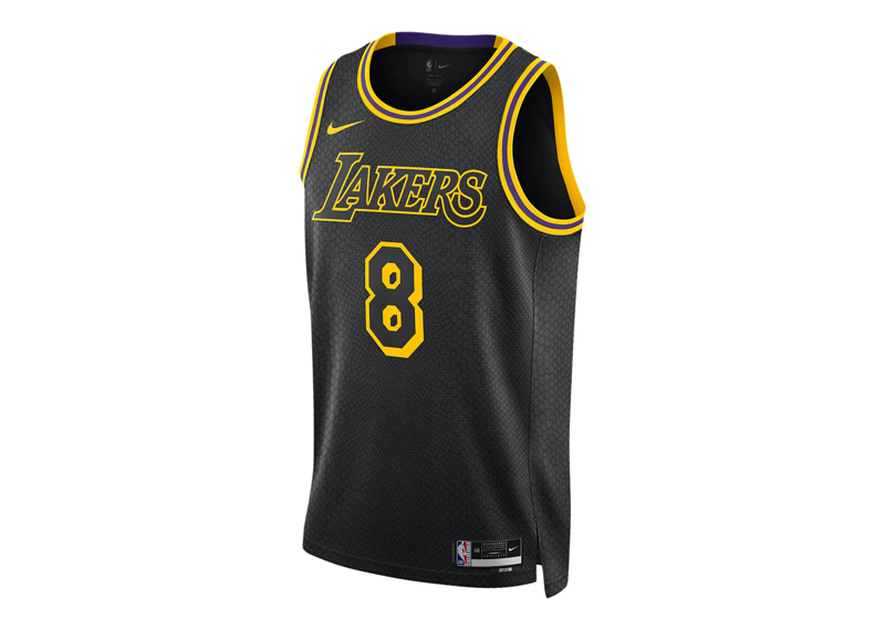 NIKE KOBE BRYANT MAMBA MENTALITY LOS ANGELES LAKERS CITY EDITION SWINGMAN JERSEY