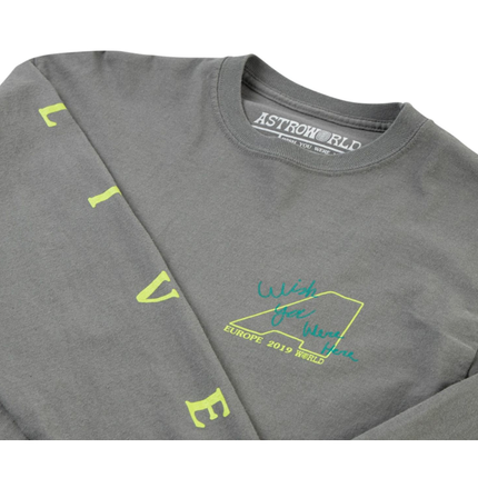 Travis Scott Stop Look Listen Longsleeve Grey Tee