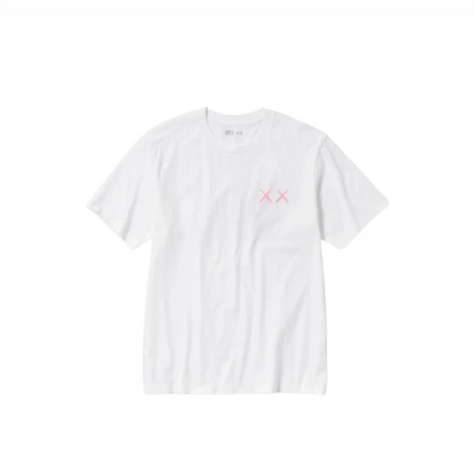 KAWS X UNIQLO PINK BFF TEE