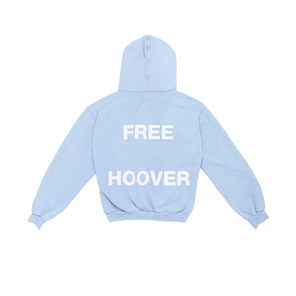 Kanye West x Drake Free Hoover Hoodie Light Blue