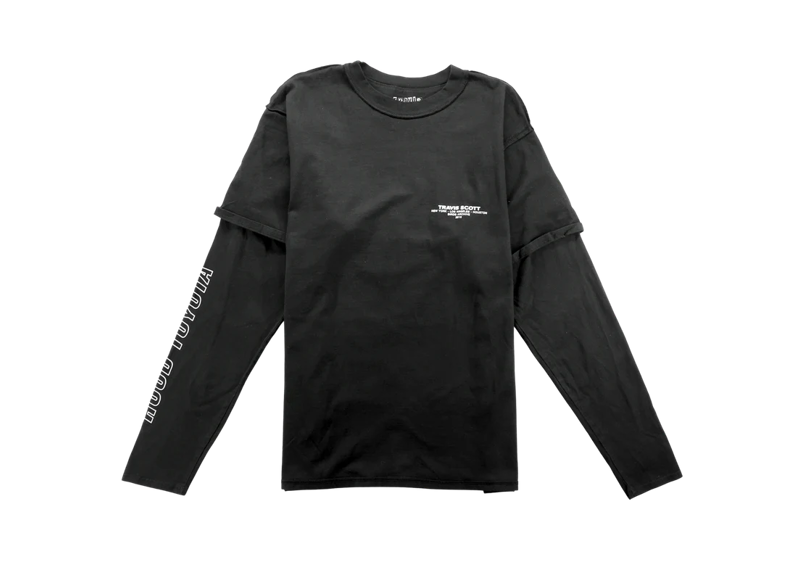 TRAVIS SCOTT HOOD TOYOTA LONG SLEEVE TEE BLACK