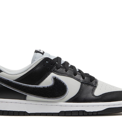 Nike Dunk Low Chenille Swoosh - Black Grey Fog