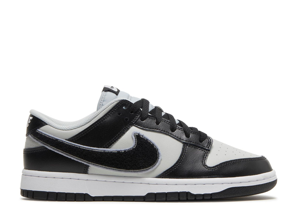 Nike Dunk Low Chenille Swoosh - Black Grey Fog