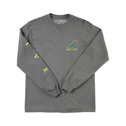 Travis Scott Stop Look Listen Longsleeve Grey Tee
