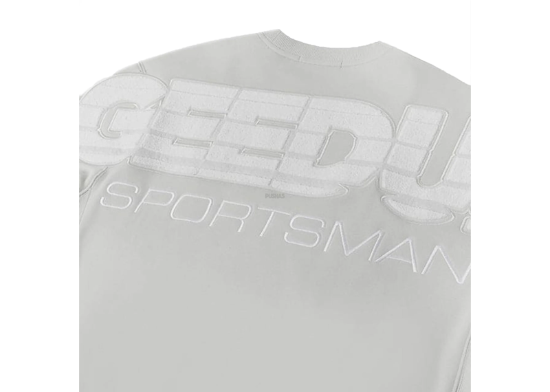 Geedup Sportsman Crewneck Ice Grey / White