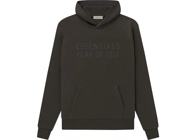 Fear of God Essentials Hoodie (SS23) Off Black