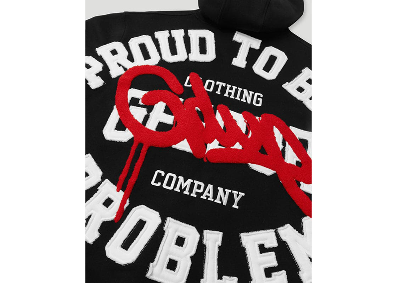 Geedup Proud To Be A Problem Hoodie Black / Red