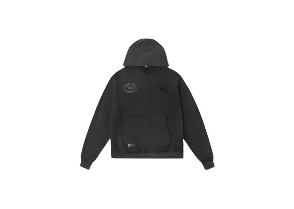 GEEDUP PROUD TO BE A PROBLEM VINTAGE WASHED BLACK HOODIE