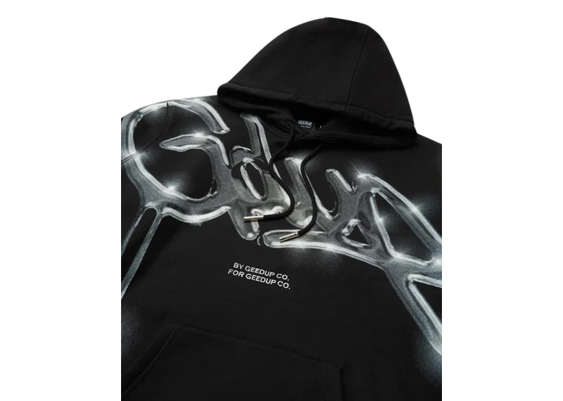 Geedup Handstyle Hoodie Black / Chrome