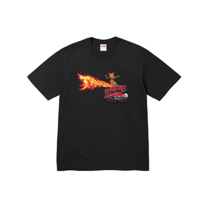 Supreme Thrasher Back Tail Tee BLACK