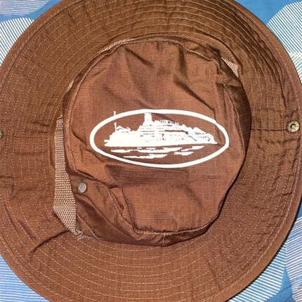 Corteiz Alcatraz Bucket Hat Brown