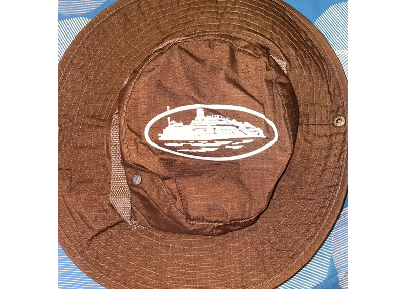 Corteiz Alcatraz Bucket Hat Brown