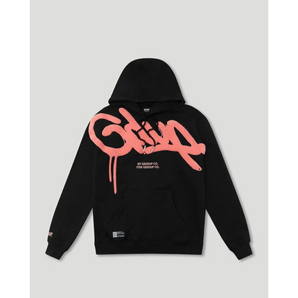 Geedup Handstyle Hoodie Black/Peach