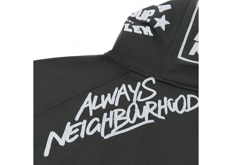 Geedup Multi-Logo Zip Jacket Charcoal / White