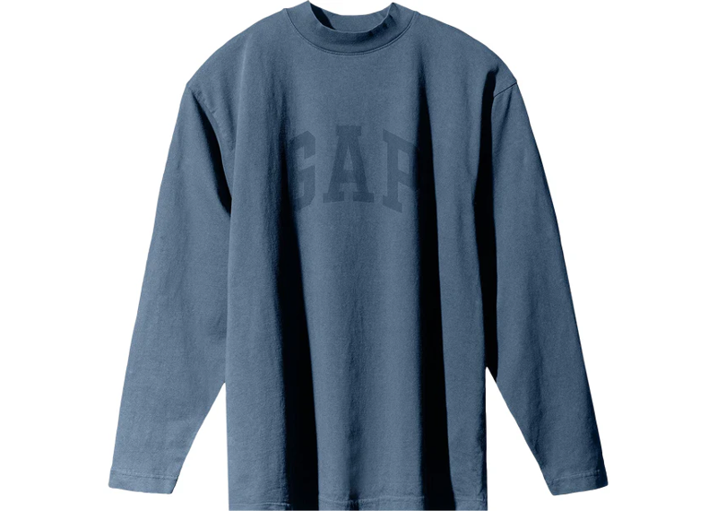 Yeezy Gap Engineered by Balenciaga Dove Long-Sleeve Tee Dark Blue