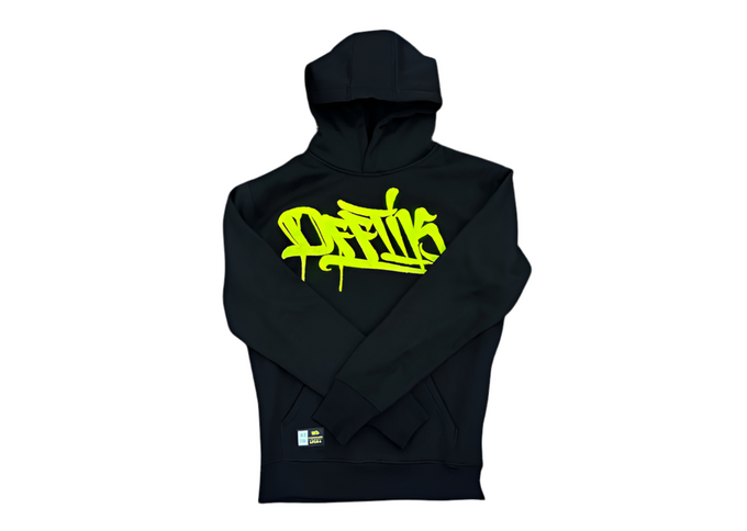 OFF-TIK SIGNATURE HOODIE BLACK/LIME