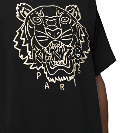 Kenzo Embroidered Tiger T-shirt - Black/Gold