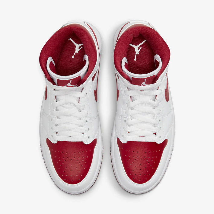 Nike Air Jordan 1 Mid Wmns White Pomegranate