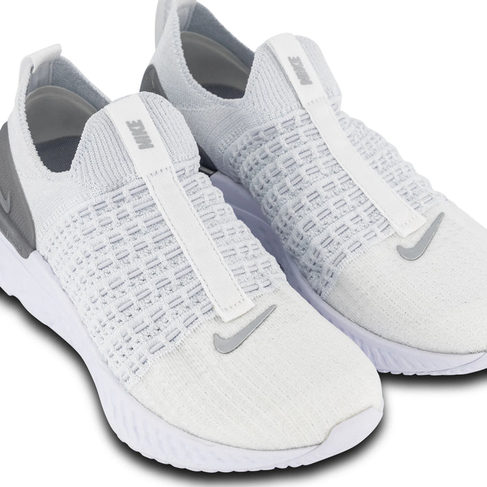 Wmns React Phantom Run Flyknit 2 True White Silver