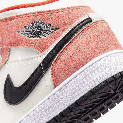 Nike Air Jordan 1 Mid SE GS Orange Suede