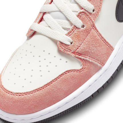 Nike Air Jordan 1 Mid SE GS Orange Suede