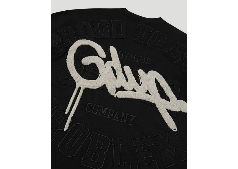 GEEDUP PROUD TO BE A PROBLEM T-SHIRT BLACK/GREY