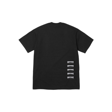 Supreme Thrasher Back Tail Tee BLACK