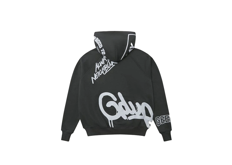 Geedup Multi-Logo Zip Jacket Charcoal / White