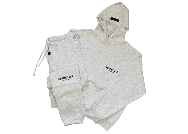FEAR OF GOD ESSENTIALS LIGHT OATMEAL TRACKSUIT SS22