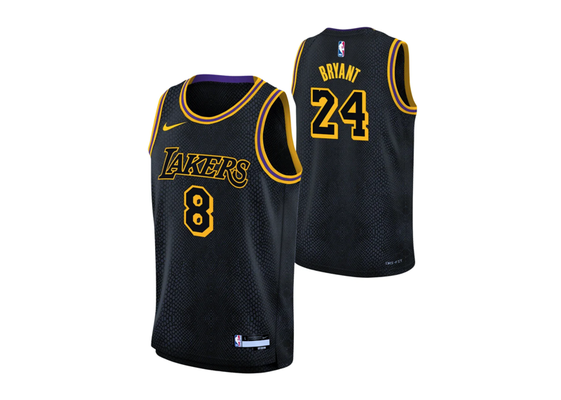 NIKE KOBE BRYANT MAMBA MENTALITY LOS ANGELES LAKERS CITY EDITION SWINGMAN JERSEY