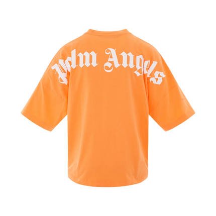 Palm Angels Classic Logo Oversize T-Shirt In Mock Orange/White