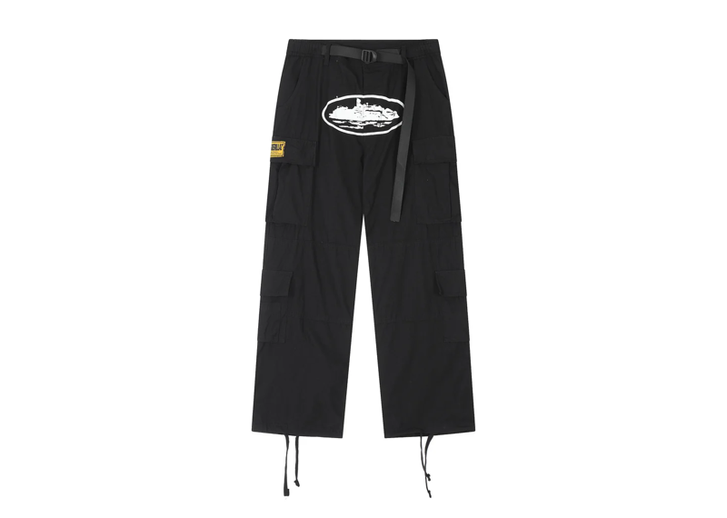 Corteiz 4Starz Special Edition Guerillaz Cargos Black/White