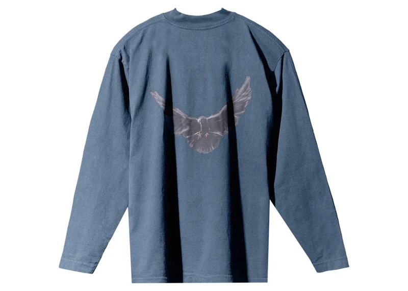 Yeezy Gap Engineered by Balenciaga Dove Long-Sleeve Tee Dark Blue