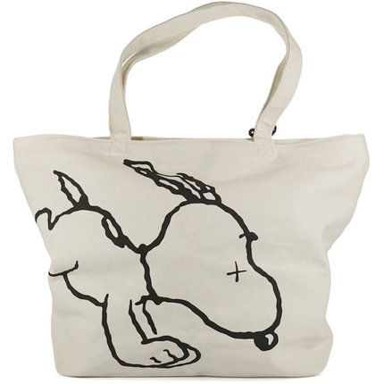 KAWS x Uniqlo x Peanuts Snoopy Tote Bag Beige