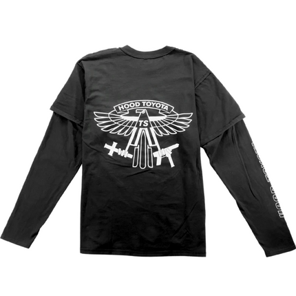 TRAVIS SCOTT HOOD TOYOTA LONG SLEEVE TEE BLACK