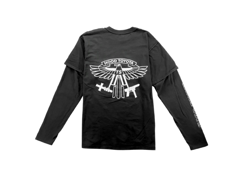 TRAVIS SCOTT HOOD TOYOTA LONG SLEEVE TEE BLACK