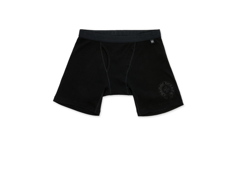 Chrome Hearts Long Boxer Briefs Black/Black