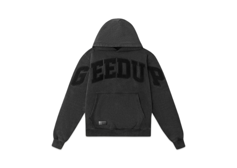 Geedup Team Logo Hoodie Vintage Washed Black