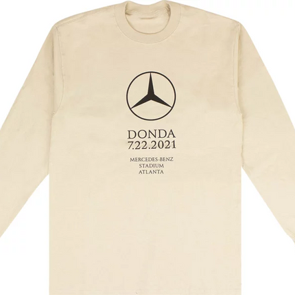 Kanye West DONDA Listening Party Long-Sleeve Tee Beige