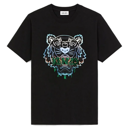 Kenzo Embroidered Tiger T-shirt - Black/Blue/Green
